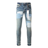 Purple Brand Jeans Pure Cotton High Street Trend #9015